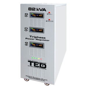 Stabilizator de tensiune cu servomotor trifazat-trifazat TED 000224, 82000VA, 64000 W, regleta Stabilizator de tensiune cu servomotor trifazat-trifazat TED 000224, 82000VA, 64000 W, regleta