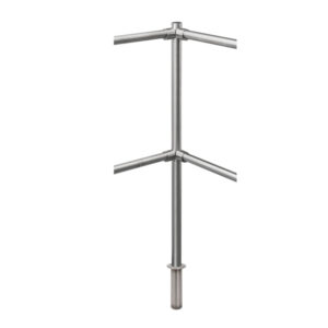 Stalp intermediar de colt pentru suport balustrada K-KISO, inox, ingropat Stalp intermediar de colt pentru suport balustrada K-KISO, inox, ingropat