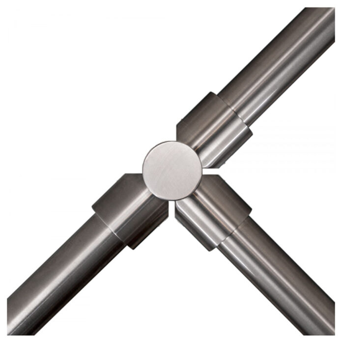 Stalp intermediar in forma de T pentru suport balustrada K-KITO, inox, ingropat Stalp intermediar in forma de T pentru suport balustrada K-KITO, inox, ingropat