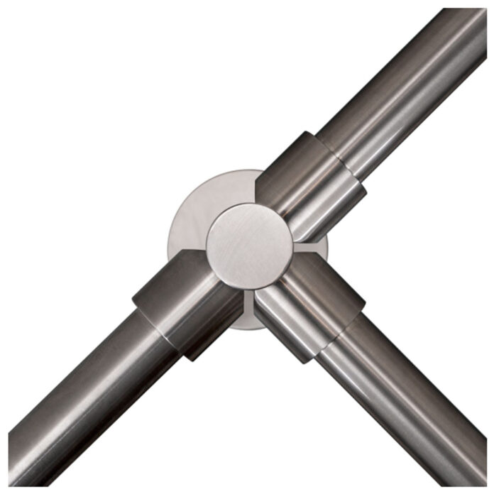 Stalp intermediar in forma de T pentru suport balustrade K-TO, inox, aparent Stalp intermediar in forma de T pentru suport balustrade K-TO, inox, aparent