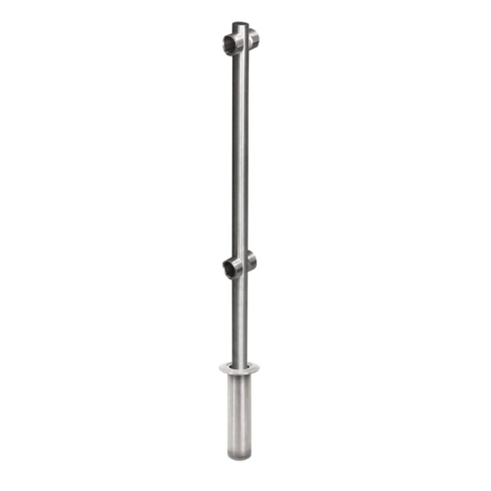 Stalp intermediar pentru suport balustrada K-KIKO, inox, ingropat Stalp intermediar pentru suport balustrada K-KIKO, inox, ingropat