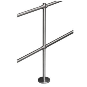 Stalp intermediar pentru suport balustrade K-KO, inox, aparent Stalp intermediar pentru suport balustrade K-KO, inox, aparent