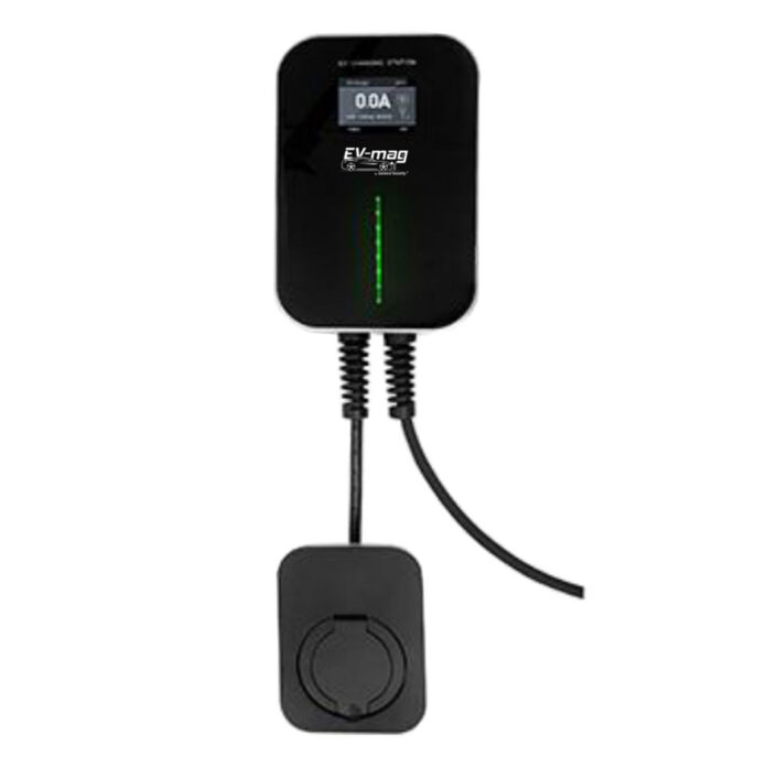 Statie fixa cu ecran pentru incarcare masini electrice EV-MAG BS-B10-BA/7, 7 kW, type 2, monofazat Statie fixa cu ecran pentru incarcare masini electrice EV-MAG BS-B10-BA/7, 7 kW, type 2, monofazat