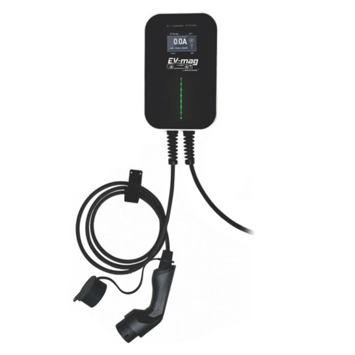 Statie fixa cu ecran pentru incarcare masini electrice EV-MAG BS-B10-BC2/7, 7 kW, type 2, monofazat Statie fixa cu ecran pentru incarcare masini electrice EV-MAG BS-B10-BC2/7, 7 kW, type 2, monofazat