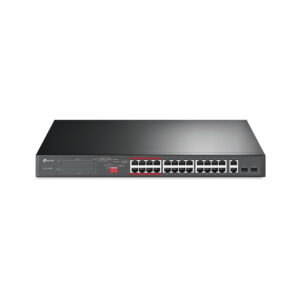 Switch 26 porturi Gigabit TP-Link TL-SL1226P, 10/100/1000 Mbps, 8.8 Gbps, SFP, PoE+, fara management Switch 26 porturi Gigabit TP-Link TL-SL1226P, 10/100/1000 Mbps, 8.8 Gbps, SFP, PoE+, fara management