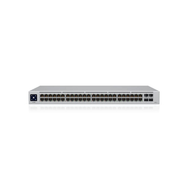 Switch 48 porturi Ubiquiti UniFi USW-48-POE, 104 Gbps, 4 porturi SFP, PoE+, cu management
