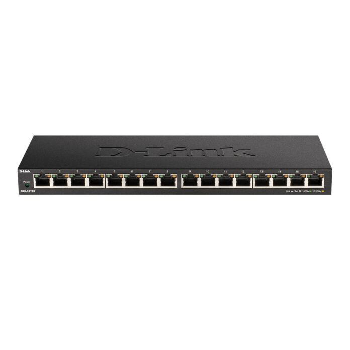 Switch cu 16 porturi D-Link DGS-1016S, 32 Gbps, 8.000 MAC, fara management Switch cu 16 porturi D-Link DGS-1016S, 32 Gbps, 8.000 MAC, fara management