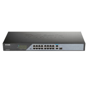 Switch cu 16 porturi D-Link DSS-100E-18P, 1 port SFP, 7.2 Gbps, 5.36 Mpps, 4.000 MAC, PoE, fara management Switch cu 16 porturi D-Link DSS-100E-18P, 1 port SFP, 7.2 Gbps, 5.36 Mpps, 4.000 MAC, PoE, fara management