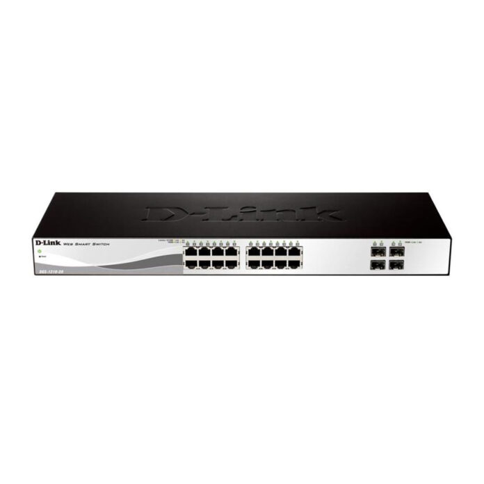 Switch cu 16 porturi D-Link DGS-1210-20, 4 porturi Combo, 40 Gbps, 8.000 MAC, 29.8 Mpps, cu management Switch cu 16 porturi D-Link DGS-1210-20, 4 porturi Combo, 40 Gbps, 8.000 MAC, 29.8 Mpps, cu management