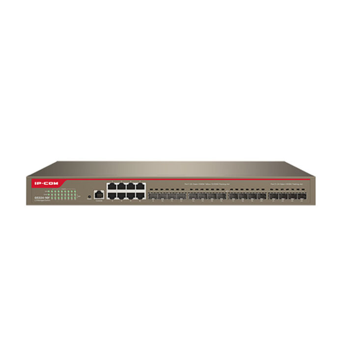 Switch cu 16 porturi SFP IP-COM G5324-16F, 5.6 Gbps, cu management Switch cu 16 porturi SFP IP-COM G5324-16F, 5.6 Gbps, cu management