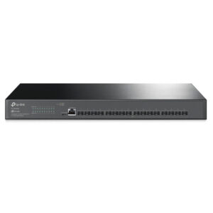 Switch cu 16 porturi SFP+ Gigabit TP-Link TL-SX3016F, 1 port RJ45, 320 Gbps, 238.09 Mpps, 32.000 MAC, Omada SDN, cu management Switch cu 16 porturi SFP+ Gigabit TP-Link TL-SX3016F, 1 port RJ45, 320 Gbps, 238.09 Mpps, 32.000 MAC, Omada SDN, cu management