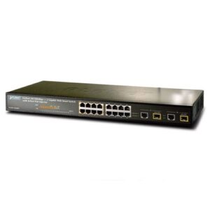 Switch cu 16 porturi si 8 PoE Planet FGSD-1022P, cu management Switch cu 16 porturi si 8 PoE Planet FGSD-1022P, cu management