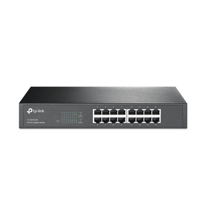 Switch cu 16 porturi TP-Link TL-SG1016, 8000 MAC, 32 Gbps Switch cu 16 porturi TP-Link TL-SG1016, 8000 MAC, 32 Gbps
