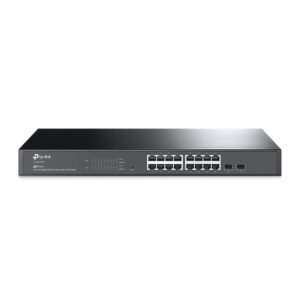 Switch cu 16 porturi TP-Link TL-SG2218, 2 porturi SFP, 36 Gbps, 26.78 Mpps, 8.000 MAC, Omada SDN, cu management Switch cu 16 porturi TP-Link TL-SG2218, 2 porturi SFP, 36 Gbps, 26.78 Mpps, 8.000 MAC, Omada SDN, cu management