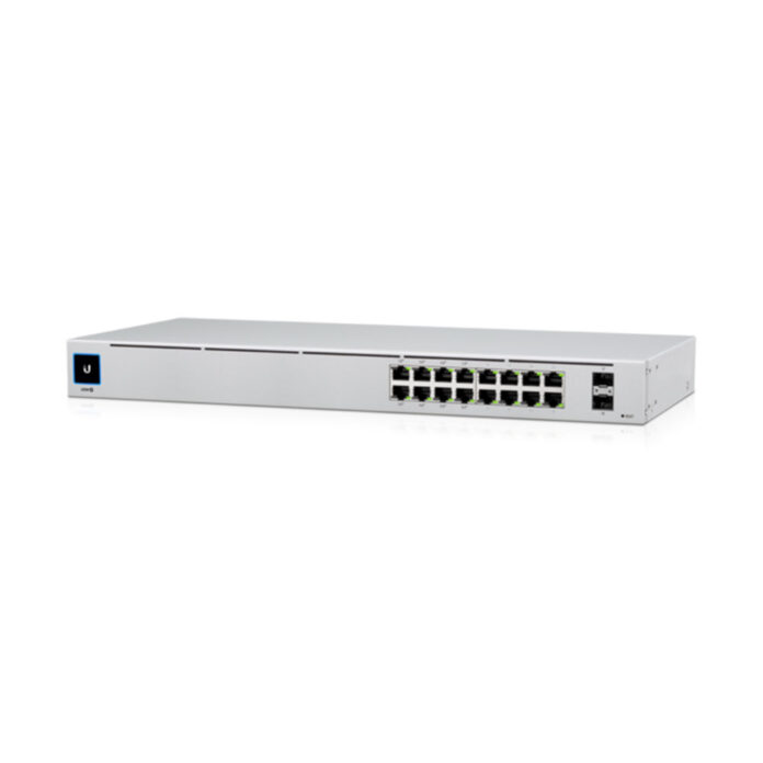 Switch cu 16 porturi Ubiquiti USW-16-POE, 2 porturi SFP, 36 Gbps, 26.78 Mpps, PoE, cu management Switch cu 16 porturi Ubiquiti USW-16-POE, 2 porturi SFP, 36 Gbps, 26.78 Mpps, PoE, cu management