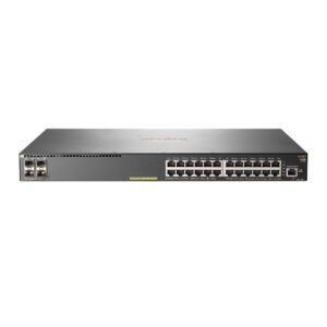 Switch cu 24 porturi Aruba JL255A, 128 Gbps, 95.2 Mpps, 4 porturi SFP+, PoE, 1U, cu management Switch cu 24 porturi Aruba JL255A, 128 Gbps, 95.2 Mpps, 4 porturi SFP+, PoE, 1U, cu management