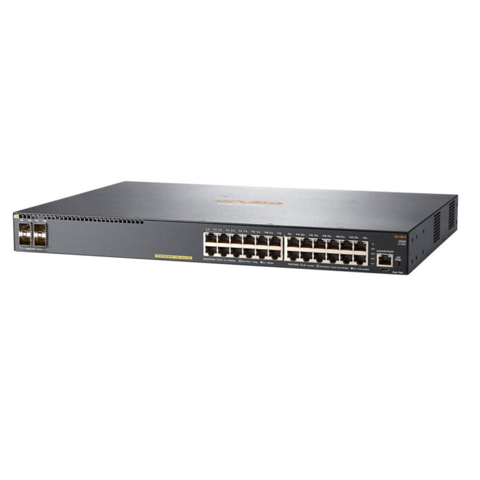 Switch cu 24 porturi Aruba JL356A, 128 Gbps, 16.000 MAC, 4 porturi SFP+, 1U, PoE, cu management Switch cu 24 porturi Aruba JL356A, 128 Gbps, 16.000 MAC, 4 porturi SFP+, 1U, PoE, cu management