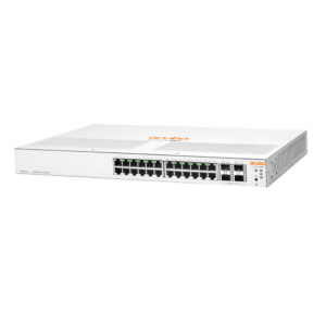 Switch cu 24 porturi Aruba JL682A, 128 Gbps, 93.23 Mpps, 4 porturi SFP/SFP+, 1U, cu management Switch cu 24 porturi Aruba JL682A, 128 Gbps, 93.23 Mpps, 4 porturi SFP/SFP+, 1U, cu management