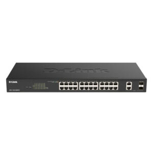 Switch cu 24 porturi D-Link DGS-1100-26MPV2, 2 porturi Combo GE/SFP, 52 Gbps, 38.69 Mpps, PoE, cu management Switch cu 24 porturi D-Link DGS-1100-26MPV2, 2 porturi Combo GE/SFP, 52 Gbps, 38.69 Mpps, PoE, cu management