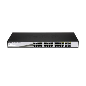 Switch cu 24 porturi D-Link DGS-1210-24P, 4 porturi SFP, 56 Gbps, 41.7 Mpps, 8.000 MAC, 1U, PoE, cu management Switch cu 24 porturi D-Link DGS-1210-24P, 4 porturi SFP, 56 Gbps, 41.7 Mpps, 8.000 MAC, 1U, PoE, cu management