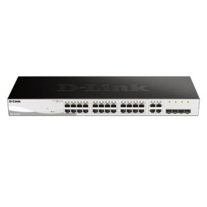Switch cu 24 porturi D-Link DGS-1210-28, 4 porturi SFP, 56 Gbps, 77.4 Mpps, 8.000 MAC, 1U, cu management Switch cu 24 porturi D-Link DGS-1210-28, 4 porturi SFP, 56 Gbps, 77.4 Mpps, 8.000 MAC, 1U, cu management