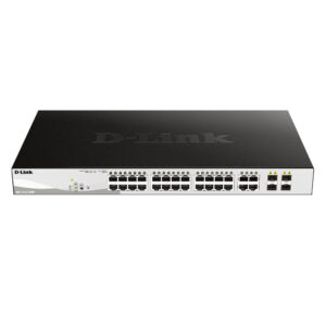 Switch cu 24 porturi D-Link DGS-1210-28MP, 4 porturi SFP, 56 Gbps, 41.7 Mpps, 16.000 MAC, 1U, PoE, cu management Switch cu 24 porturi D-Link DGS-1210-28MP, 4 porturi SFP, 56 Gbps, 41.7 Mpps, 16.000 MAC, 1U, PoE, cu management