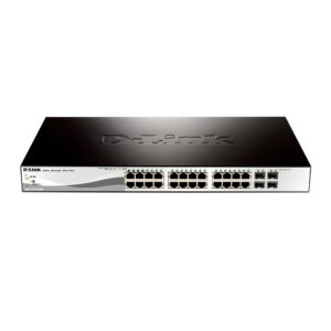 Switch cu 24 porturi D-Link DGS-1210-28P, 4 porturi SFP, 56 Gbps, 41.7 Mpps, 16.000 MAC, 1U, PoE, cu management Switch cu 24 porturi D-Link DGS-1210-28P, 4 porturi SFP, 56 Gbps, 41.7 Mpps, 16.000 MAC, 1U, PoE, cu management
