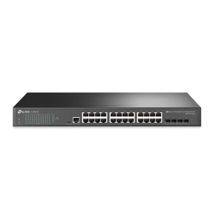 Switch cu 24 porturi Gigabit TP-Link Omada TL-SG3428, 4 porturi SFP, 56 Gbps, 41.66 Mpps, 16.000 MAC, cu management Switch cu 24 porturi Gigabit TP-Link Omada TL-SG3428, 4 porturi SFP, 56 Gbps, 41.66 Mpps, 16.000 MAC, cu management