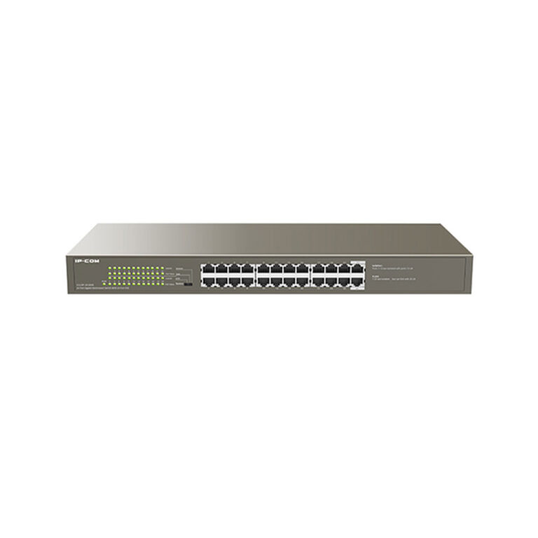 Switch cu 24 porturi PoE IP-COM G1124P-24-250W, 48 Gbps, 35.7 Mpps, 8000 MAC, fara management