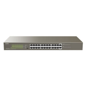 Switch cu 24 porturi Tenda TEG1124P-24-250W, 48 Gbps, 35.7 Mpps, 8000 MAC, PoE, fara management Switch cu 24 porturi Tenda TEG1124P-24-250W, 48 Gbps, 35.7 Mpps, 8000 MAC, PoE, fara management