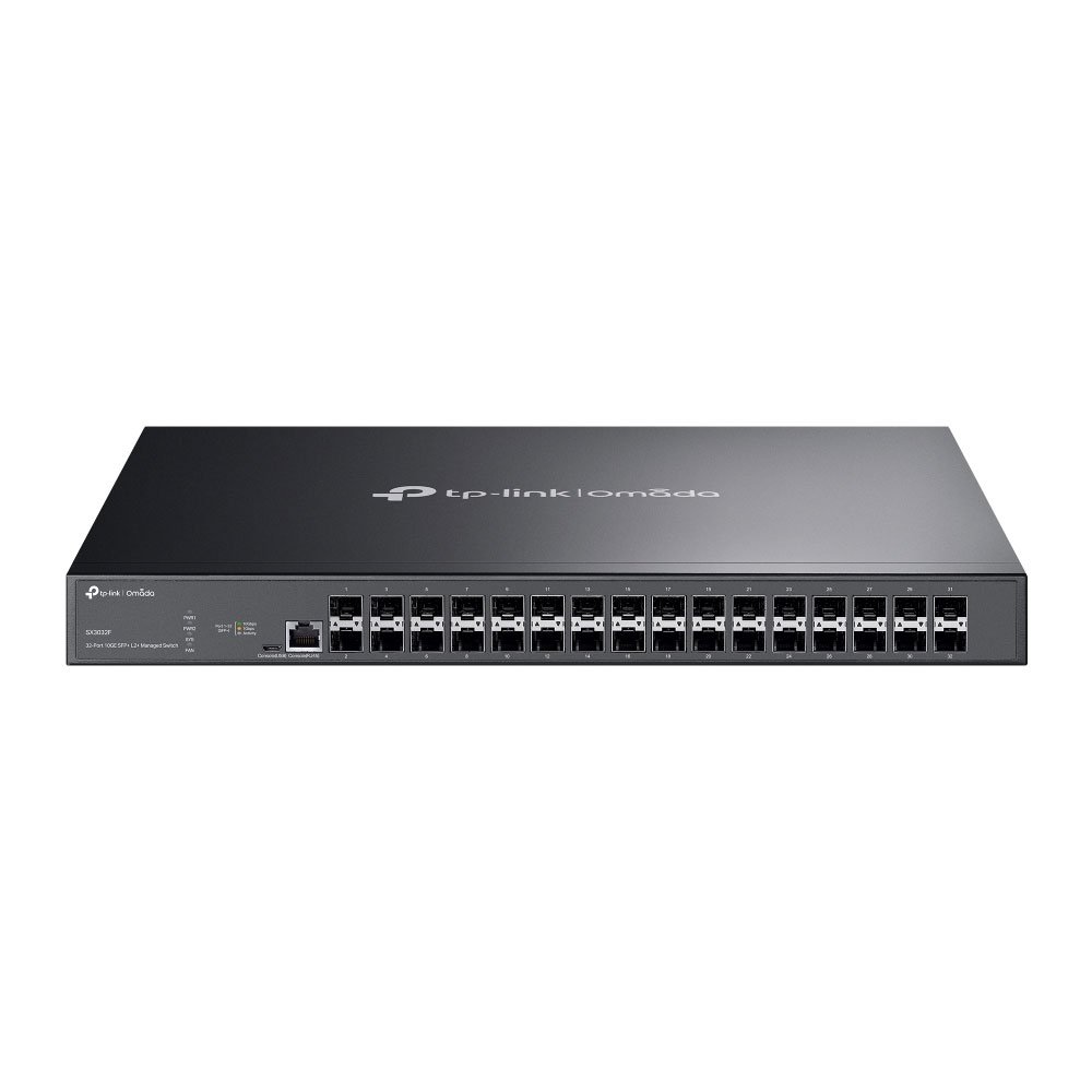Switch cu 32 porturi SFP Gigabite TP-Link Jetstream SX3032F, 640 Gbps, 476.2 Mpps, Omada, PoE, cu management Switch cu 32 porturi SFP Gigabite TP-Link Jetstream SX3032F, 640 Gbps, 476.2 Mpps, Omada, PoE, cu management