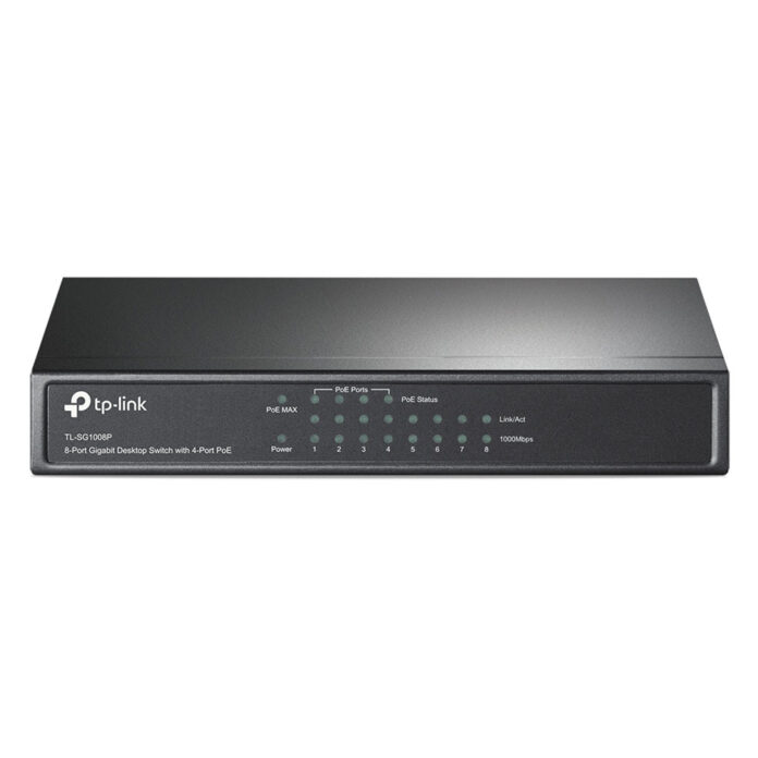 Switch cu 4 porturi PoE TP-Link TL-SG1008P, 4000 MAC, 1000 Mbps Switch cu 4 porturi PoE TP-Link TL-SG1008P, 4000 MAC, 1000 Mbps