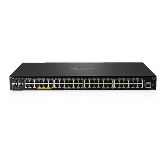Switch cu 48 porturi Aruba JL558A, 176 Gbps, 112 Mpps, 4 porturi SFP+, PoE+, cu management Switch cu 48 porturi Aruba JL558A, 176 Gbps, 112 Mpps, 4 porturi SFP+, PoE+, cu management