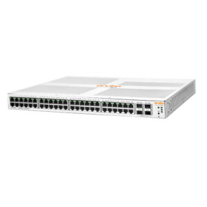 Switch cu 48 porturi HPE Aruba JL685A, 176 Gbps, 130.95 Mpps, 4 porturi SFP/SFP+, 1U, cu management Switch cu 48 porturi HPE Aruba JL685A, 176 Gbps, 130.95 Mpps, 4 porturi SFP/SFP+, 1U, cu management