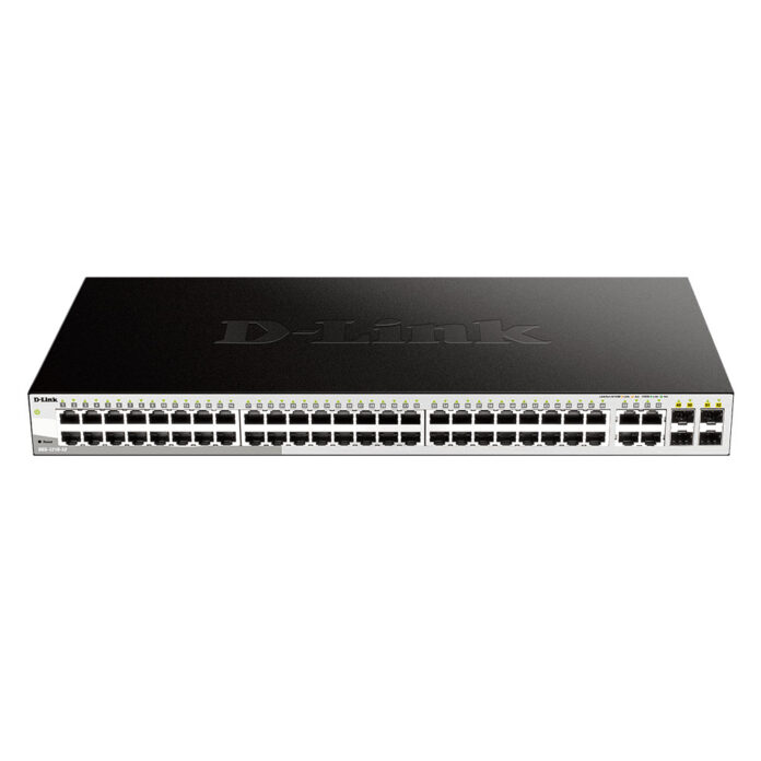 Switch cu 48 porturi D-Link DGS-1210-52, 4 porturi SFP, 104 Gbps, 77.4 Mpps, 16.000 MAC, 1U, cu management Switch cu 48 porturi D-Link DGS-1210-52, 4 porturi SFP, 104 Gbps, 77.4 Mpps, 16.000 MAC, 1U, cu management