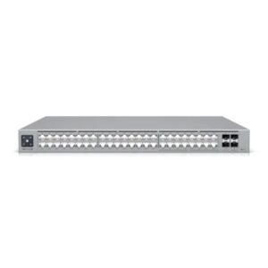 Switch cu 48 porturi Ubiquiti UniFi Pro Max USW-PRO-MAX-48, 224 Gbps, 4 porturi SFP+, 1U, 2.5 GbE RJ45, cu management L3 Switch cu 48 porturi Ubiquiti UniFi Pro Max USW-PRO-MAX-48, 224 Gbps, 4 porturi SFP+, 1U, 2.5 GbE RJ45, cu management L3