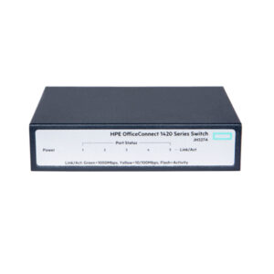 Switch cu 5 porturi Aruba JH327A, 10 Gbps, 7.4 Mpps, 2048 MAC, 1U, fara management Switch cu 5 porturi Aruba JH327A, 10 Gbps, 7.4 Mpps, 2048 MAC, 1U, fara management