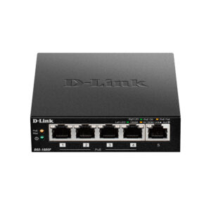 Switch cu 5 porturi D-Link DGS-1005P, 10 Gbps, 7.44 Mpps, 2.000 MAC, PoE, fara management Switch cu 5 porturi D-Link DGS-1005P, 10 Gbps, 7.44 Mpps, 2.000 MAC, PoE, fara management