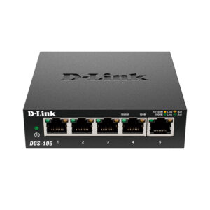 Switch cu 5 porturi D-Link DGS-105, 10 Gbps, 7.44 Mpps, 2.000 MAC, fara management Switch cu 5 porturi D-Link DGS-105, 10 Gbps, 7.44 Mpps, 2.000 MAC, fara management
