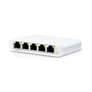 Switch cu 5 porturi Ubiquiti UniFi USW-FLEX-MINI, 10 Gbps, 7.44 Mpps, cu management, PoE Switch cu 5 porturi Ubiquiti UniFi USW-FLEX-MINI, 10 Gbps, 7.44 Mpps, cu management, PoE