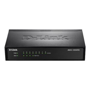Switch cu 8 porturi D-Link DES-1008PA, 1.6 Gbps, 200 Mbps, 1000 MAC, fara management Switch cu 8 porturi D-Link DES-1008PA, 1.6 Gbps, 200 Mbps, 1000 MAC, fara management