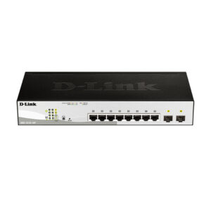 Switch cu 8 porturi D-Link DGS-1210-10P, 2 porturi SFP, 20 Gbps, 14.88 Mpps, 8.000 MAC, 1U, PoE, cu management Switch cu 8 porturi D-Link DGS-1210-10P, 2 porturi SFP, 20 Gbps, 14.88 Mpps, 8.000 MAC, 1U, PoE, cu management
