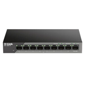Switch cu 8 porturi D-Link DSS-100E-9P, 1 port SFP, 1.8 Gbps, 2.67 Mpps, 2.000 MAC, PoE, fara management Switch cu 8 porturi D-Link DSS-100E-9P, 1 port SFP, 1.8 Gbps, 2.67 Mpps, 2.000 MAC, PoE, fara management