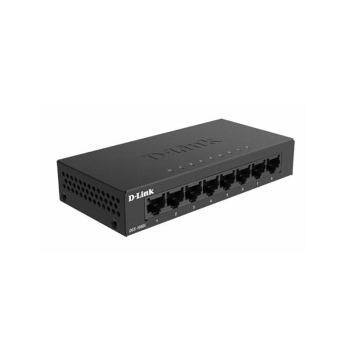 Switch cu 8 porturi Gigabit D-Link DGS-108GL, 16 Gbps, 4.000 MAC, 1.488 Mpps, fara management Switch cu 8 porturi Gigabit D-Link DGS-108GL, 16 Gbps, 4.000 MAC, 1.488 Mpps, fara management