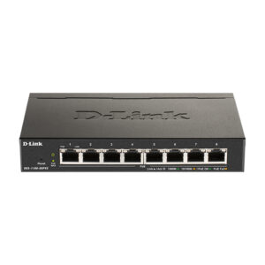 Switch cu 8 porturi Gigabit D-Link DGS-1100-08PV2, 16 Gbps, 11.9 Mpps, 4.000 MAC. PoE, cu management Switch cu 8 porturi Gigabit D-Link DGS-1100-08PV2, 16 Gbps, 11.9 Mpps, 4.000 MAC. PoE, cu management