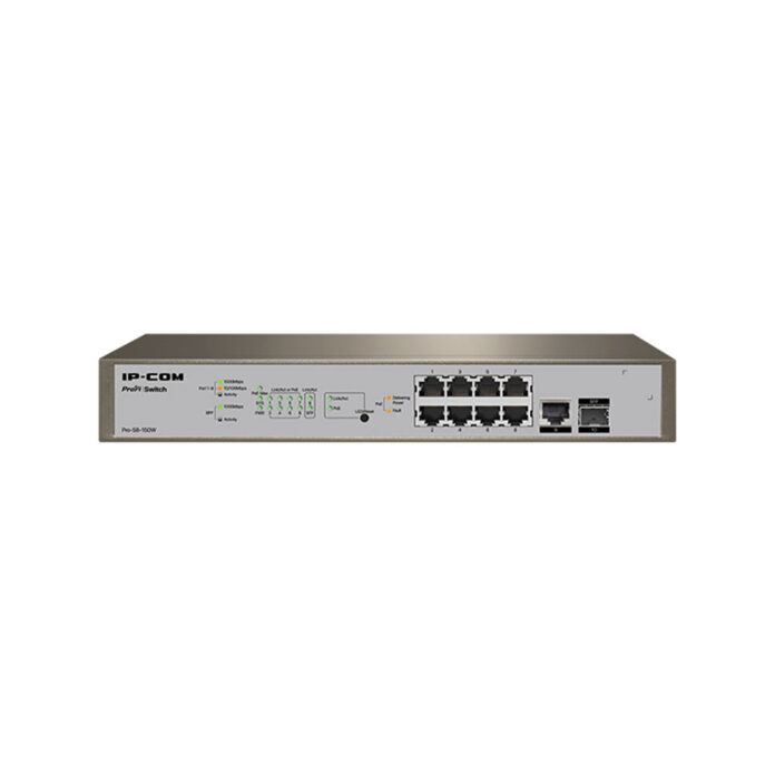 Switch cu 8 porturi IP-COM PRO-S8-150W, 20 Gbps, 14.9 Mpps, 16000 MAC Switch cu 8 porturi IP-COM PRO-S8-150W, 20 Gbps, 14.9 Mpps, 16000 MAC