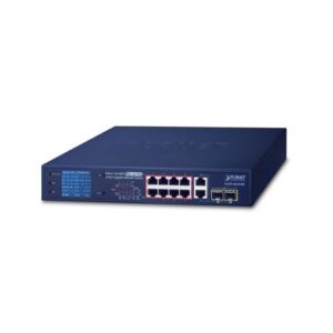 Switch cu 8 porturi PoE Planet FGSD-1022VHP, 10/100Mbps, 2 port Gigabit TP/SFP combo, display LCD Switch cu 8 porturi PoE Planet FGSD-1022VHP, 10/100Mbps, 2 port Gigabit TP/SFP combo, display LCD