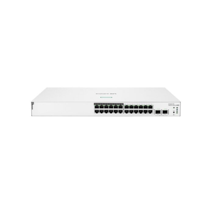 Switch PoE cu 24 porturi HPE Aruba JL813A, 2 porturi SFP, 52 Gbps, 38.68, 195 W, cu management Switch PoE cu 24 porturi HPE Aruba JL813A, 2 porturi SFP, 52 Gbps, 38.68, 195 W, cu management
