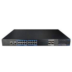 Switch profesional PoE Utepo UTP7516GE-POE-4GF, 16 porturi, 1000 Mbps, cu management Switch profesional PoE Utepo UTP7516GE-POE-4GF, 16 porturi, 1000 Mbps, cu management