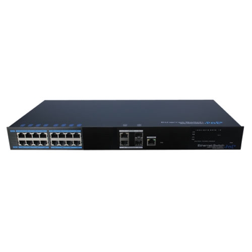 Switch profesional cu 16 porturi PoE++ Utepo UTP7216E-POE-L2, 10/100/1000 Mbps, 2 porturi SFP, cu management Switch profesional cu 16 porturi PoE++ Utepo UTP7216E-POE-L2, 10/100/1000 Mbps, 2 porturi SFP, cu management